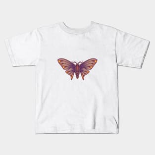Brown Moth Kids T-Shirt
